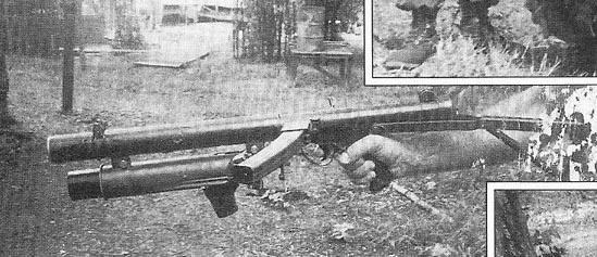 Sterling avec silencieux et lance-grenade 40mm