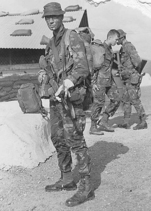 [SOG] Master Sgt. David Blow as a 19-year old Ranger, in Bongson Viet Nam, LZ English, with N Company, 75th Rangers, 173rd Airborne Brigade, 1970.
